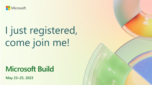 One of two Microsoft Build 2023 confirmation images