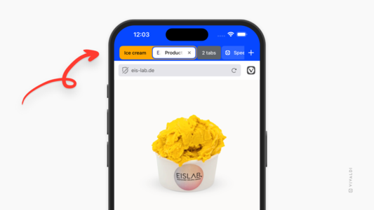 Image displays a stack of tabs on an iPhone.